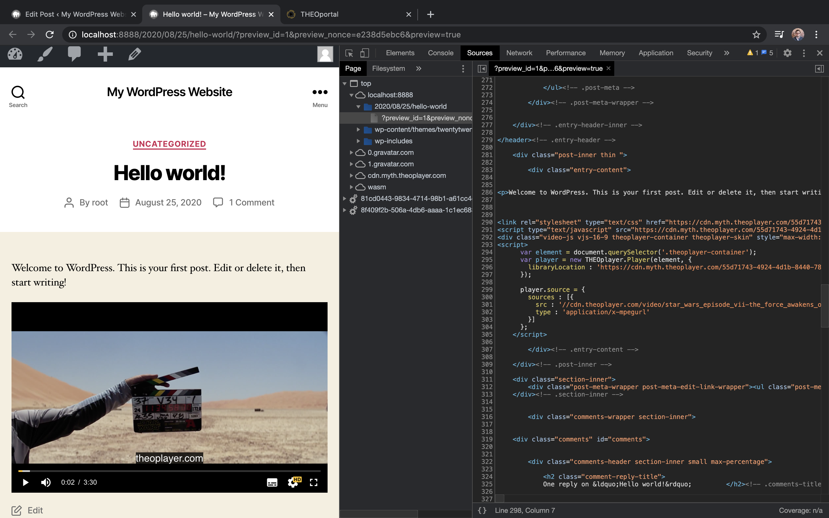WordPres Demo Screenshot WordPress Demo Screenshot