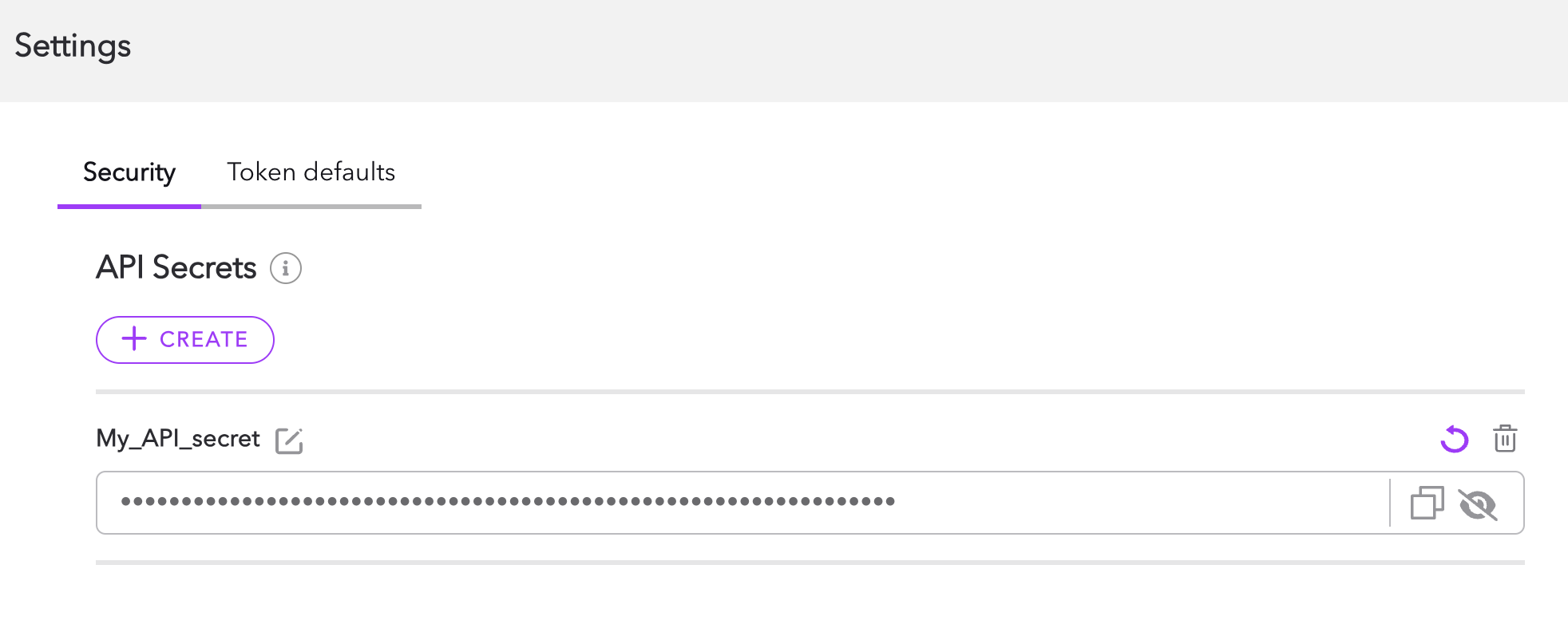 Find API Secret